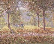 Wynford Dewhurst Luncheon on the Grass USA oil painting artist